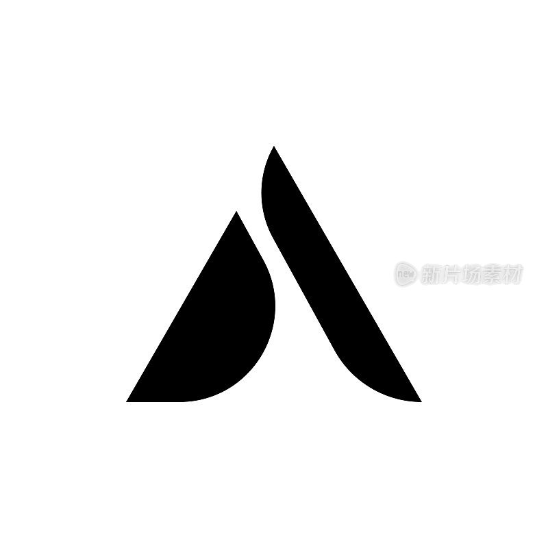 A Logo风格形状